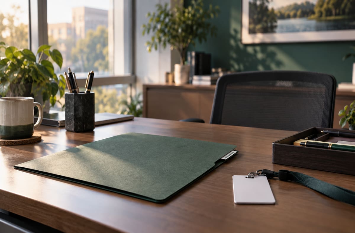 employer records use blank employer folders beside an orderly employer update desk