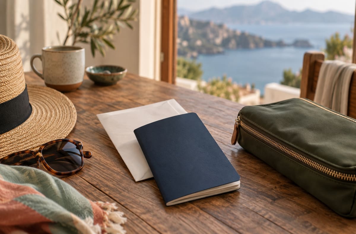passport records use blank passport folders beside an orderly passport update desk