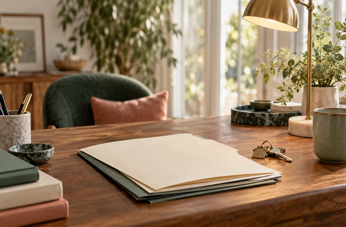 Blank merging households notebooks frame merging households decisions beside calm household objects