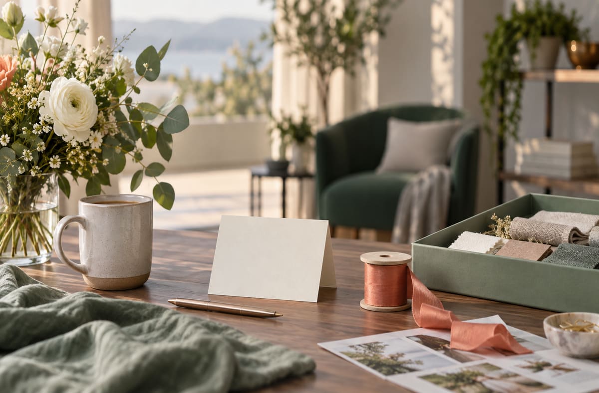 parents stationery accompanies parents keepsakes on a parents writing desk